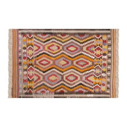 Vintage Turkish Rug, 4.6 x 6.4 ft Rug, 138 x 194 cm