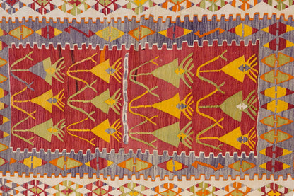 Vintage Turkish Rug, 4.6 x 6.5 ft Rug, 139 x 198 cm
