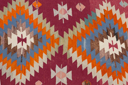 Vintage Turkish Rug, 4.6 x 8.7 ft, 138 x 262 cm