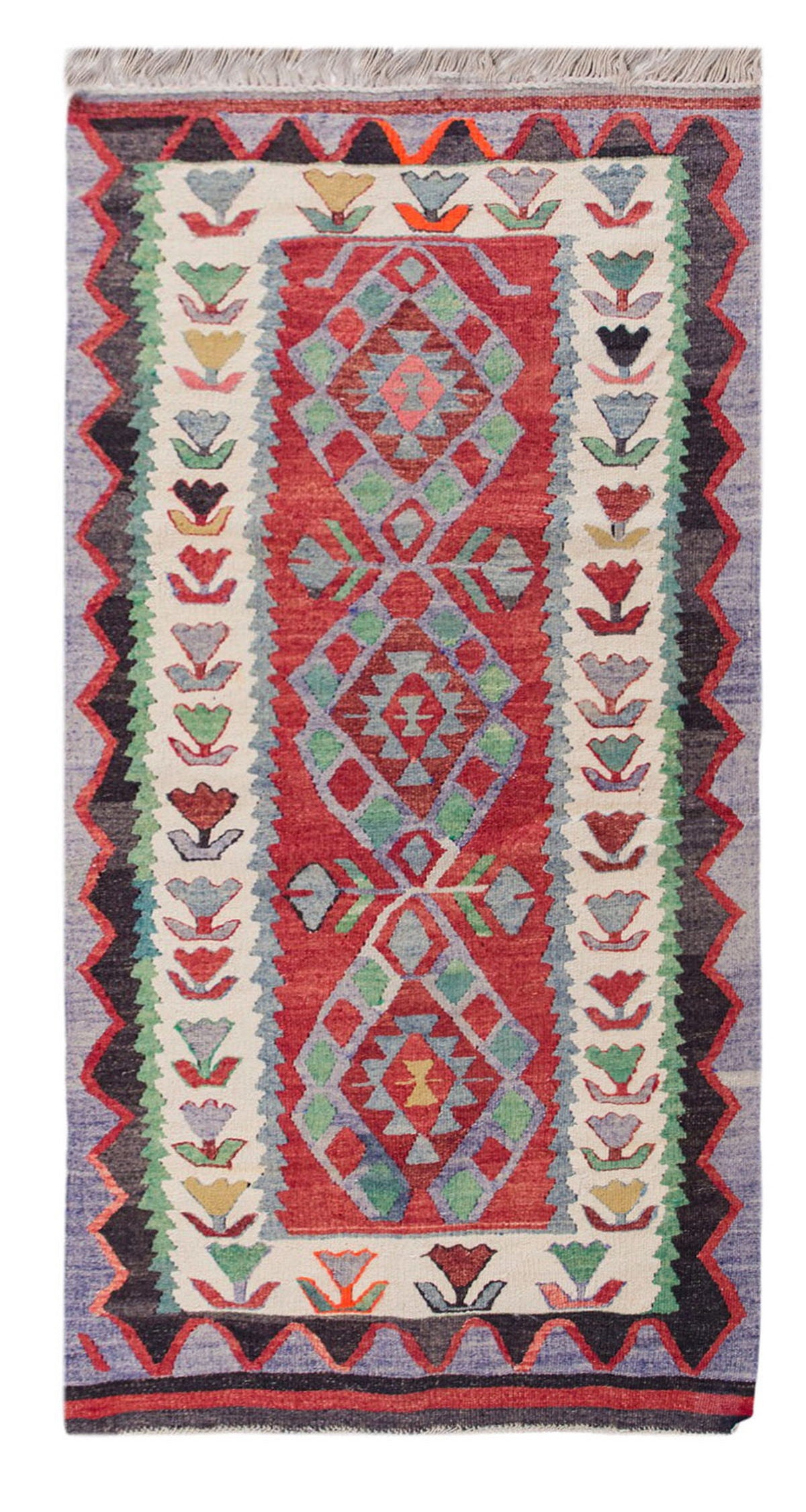Vintage Turkish Rug, 4.7 x 2.6 ft, 140 x 78 cm