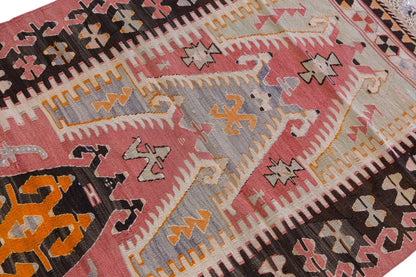Vintage Turkish Rug, 4.7 x 3.4 ft Rug, 140 x 104 cm