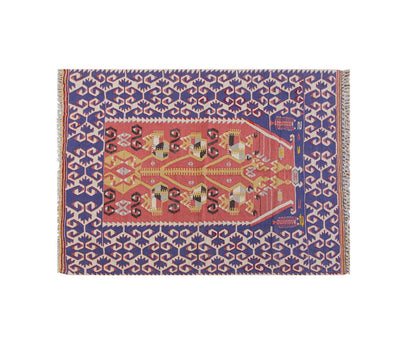 Vintage Turkish Rug, 4.7 x 3.6 ft, 142 x 107 cm