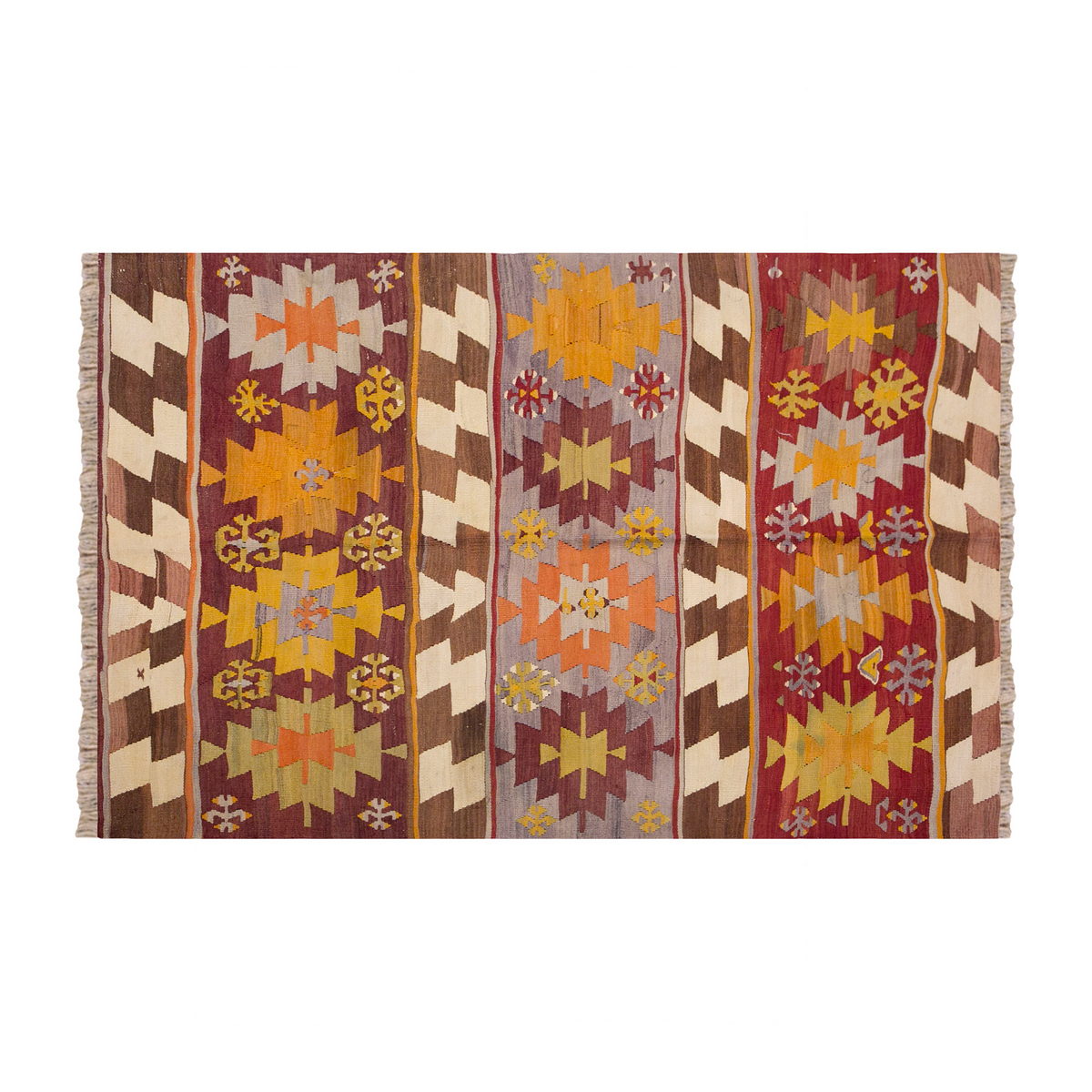 Vintage Turkish Rug, 4.7 x 6.3 ft Rug, 141 x 192 cm