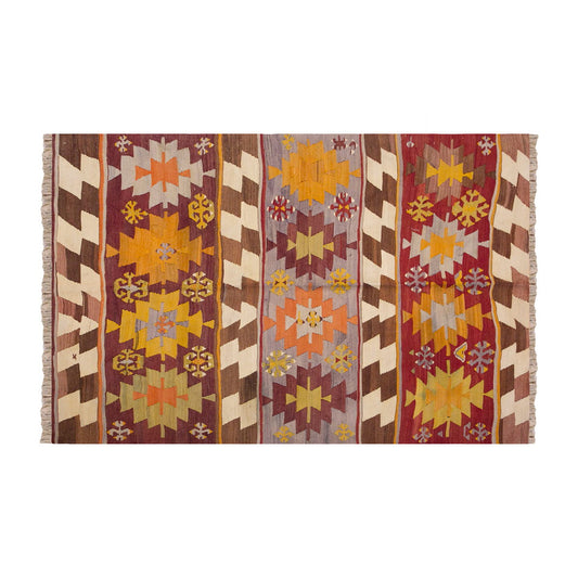 Vintage Turkish Rug, 4.7 x 6.3 ft Rug, 141 x 192 cm