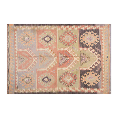 Vintage Turkish Rug, 4.7 x 6.9 ft Rug, 140 x 207 cm