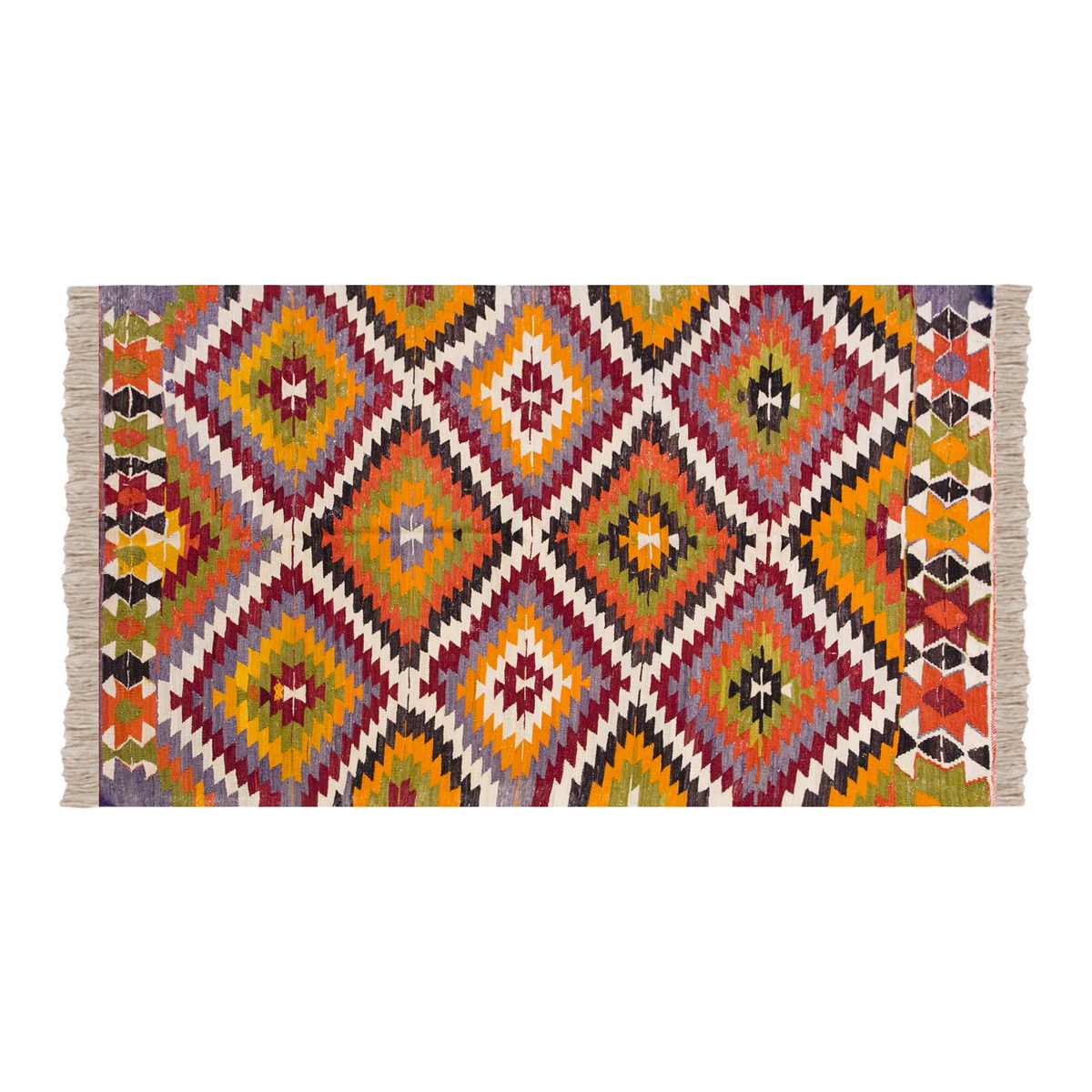 Vintage Turkish Rug, 4.7 x 7.4 ft, 140 x 225 cm