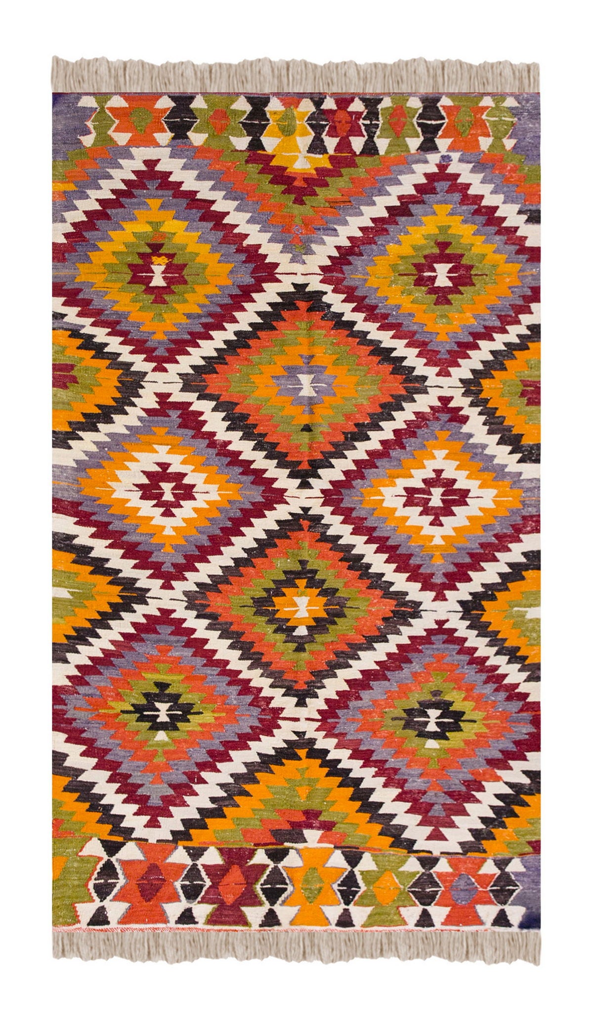 Vintage Turkish Rug, 4.7 x 7.4 ft, 140 x 225 cm