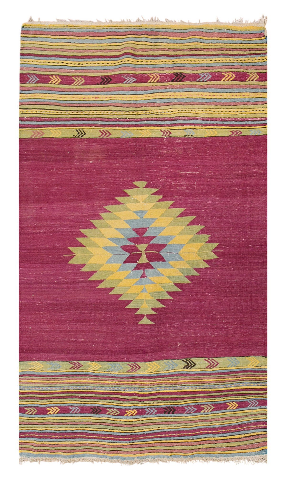 Vintage Turkish Rug, 4.7 x 7 ft, 140 x 215 cm
