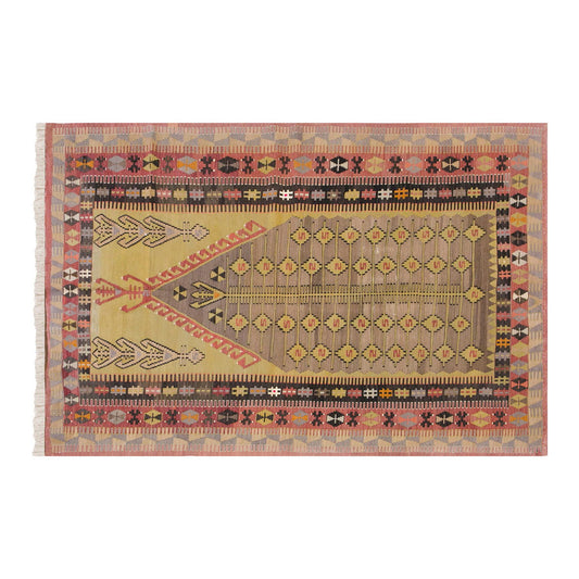 Vintage Turkish Rug, 4.8 x 10.3 ft, Vintage Rug, 143 x 314 cm
