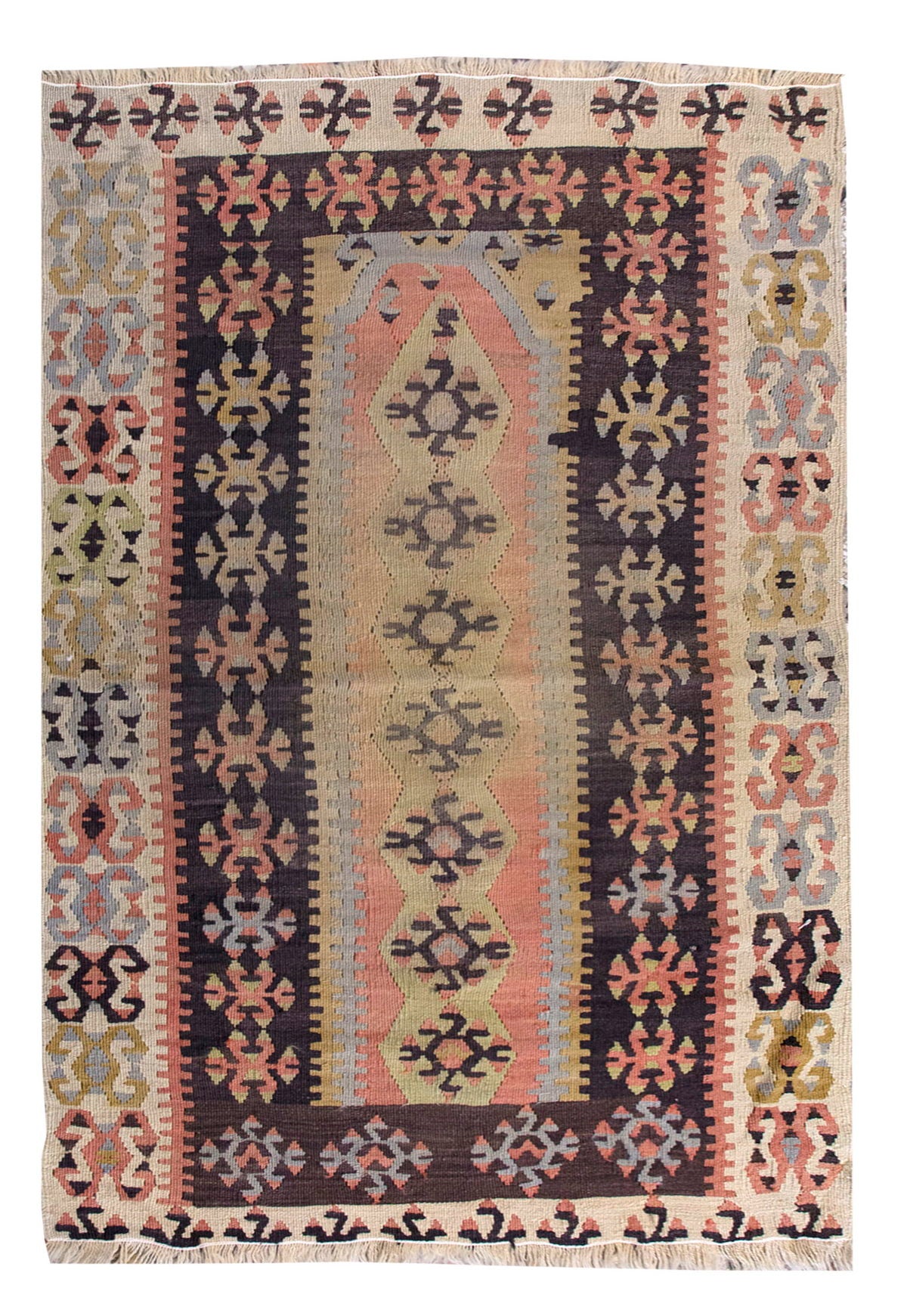 Vintage Turkish Rug, 4.8 x 3 ft, 143 x 93 cm