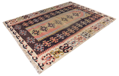 Vintage Turkish Rug, 4.8 x 3 ft, 143 x 93 cm