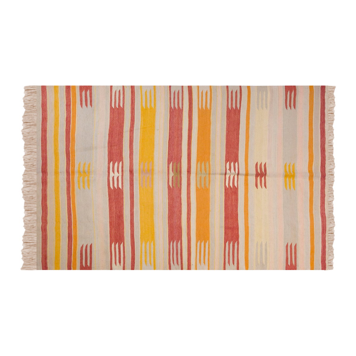 Vintage Turkish Rug, 4.8 x 6.10 ft Rug, 144 x 209 cm