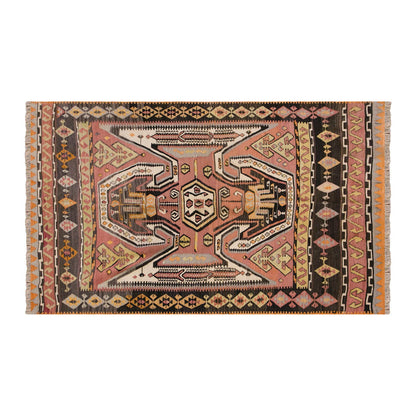 Vintage Turkish Rug, 4.8 x 7.1 ft, 143 x 217 cm