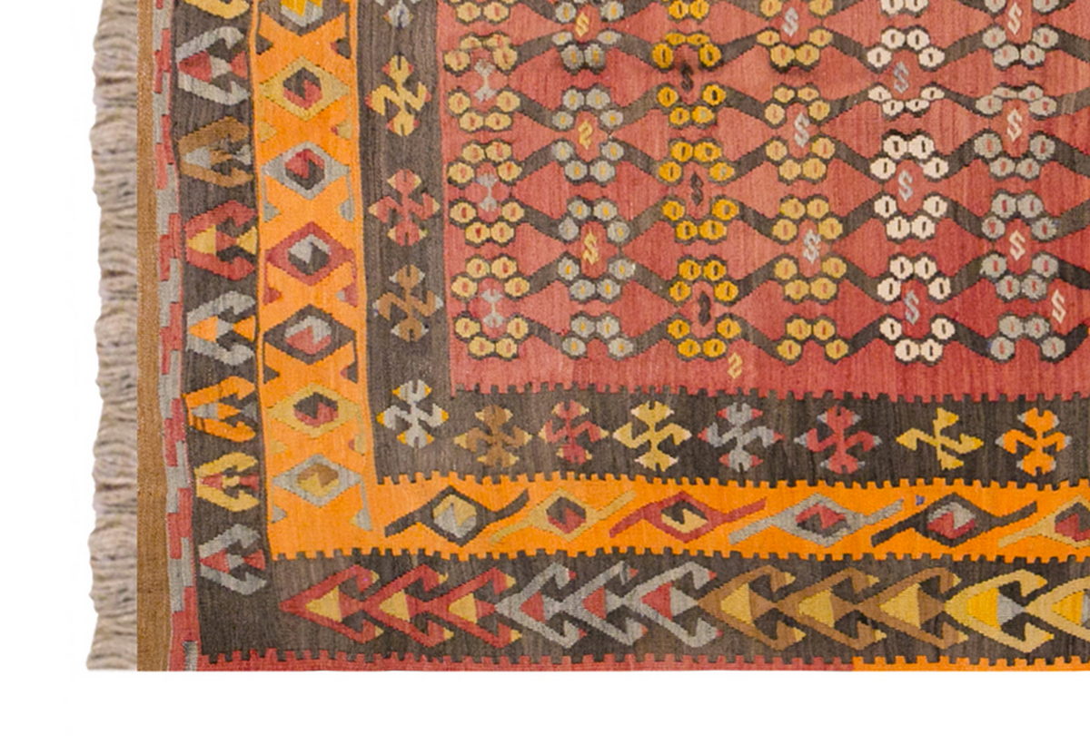 Vintage Turkish Rug, 4.8 x 7.4 ft, Vintage Rug, 143 x 224 cm