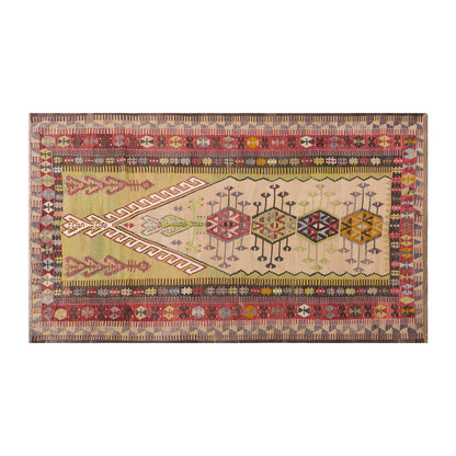 Vintage Turkish Rug, 4.8 x 7.6 ft, 144 x 230 cm