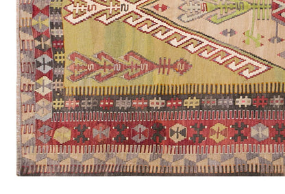 Vintage Turkish Rug, 4.8 x 7.6 ft, 144 x 230 cm