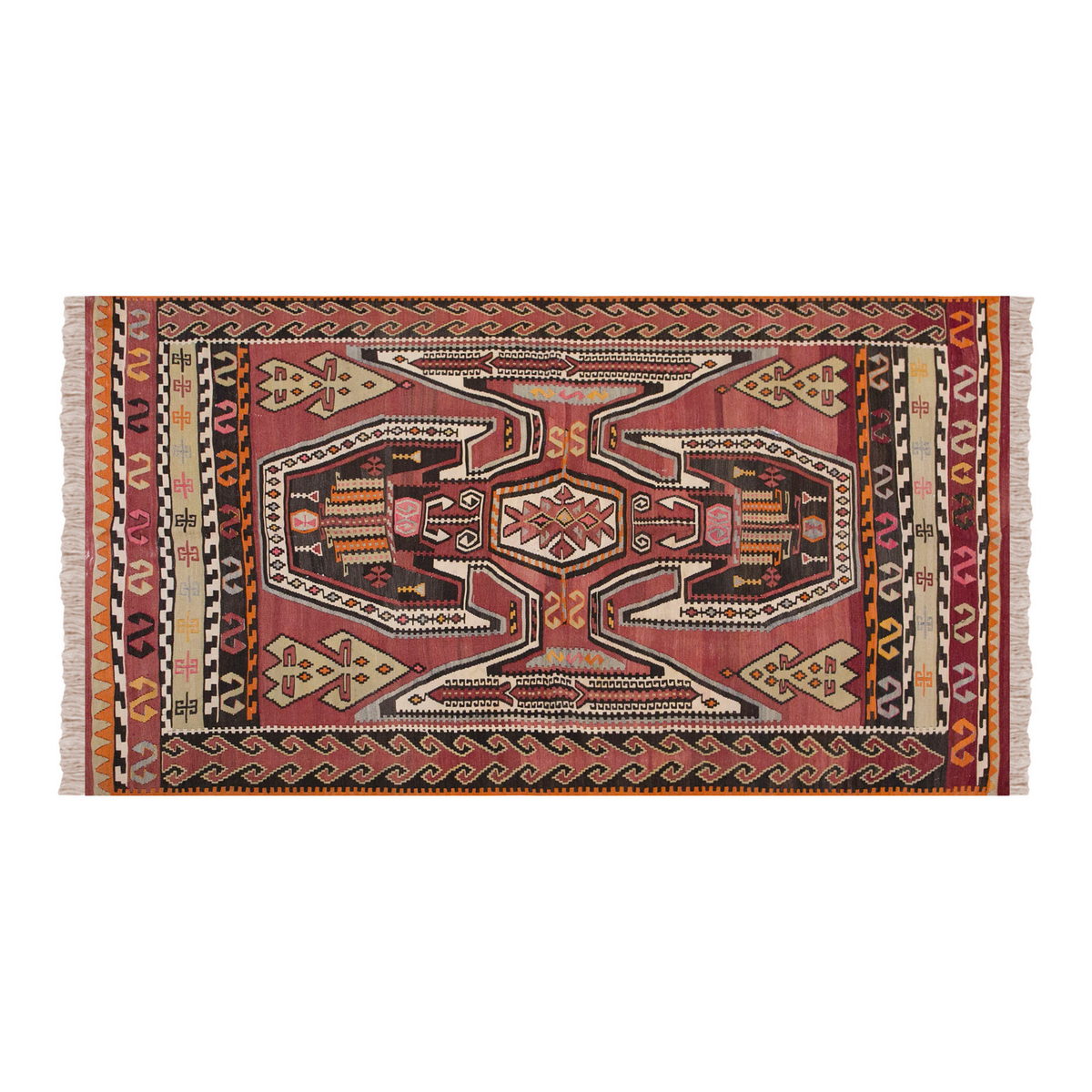 Vintage Turkish Rug, 4.8 x 8.8 ft, 143 x 266 cm