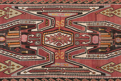 Vintage Turkish Rug, 4.8 x 8.8 ft, 143 x 266 cm