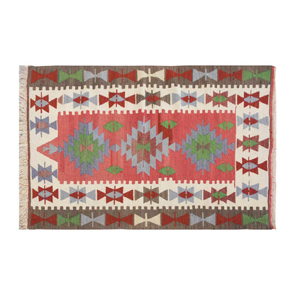 Vintage Turkish Rug, 4.9 x 6.4 ft Rug, 145 x 195 cm