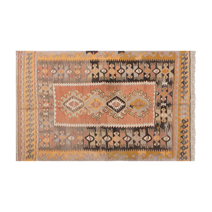 Vintage Turkish Rug, 4.9 x 6.5 ft, 145 x 198 cm