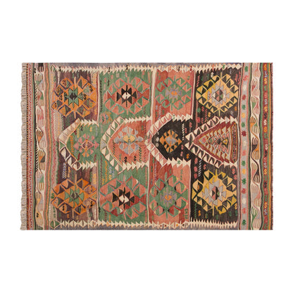 Vintage Turkish Rug, 4.9 x 6.5 ft, 146 x 198 cm
