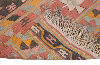 Vintage Turkish Rug, 4 x 4.9 ft Rug, 122 x 145 cm