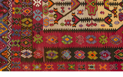 Vintage Turkish Rug, 4 x 5.3 ft, 122 x 162 cm