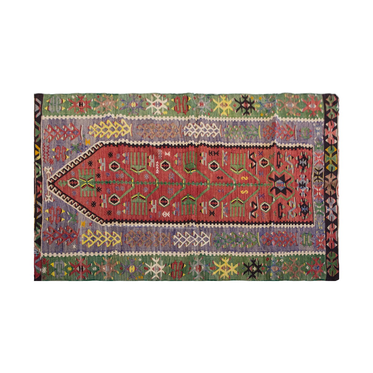 Vintage Turkish Rug, 4 x 5.6 ft Rug, 124 x 168 cm