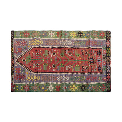 Vintage Turkish Rug, 4 x 5.6 ft Rug, 124 x 168 cm