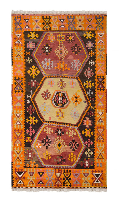 Vintage Turkish Rug, 4 x 6.10 ft, 122 x 210 cm