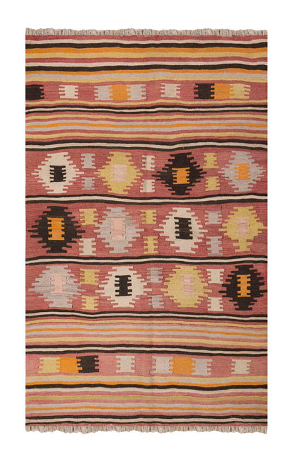Vintage Turkish Rug, 4 x 6.2 ft, 122 x 190 cm