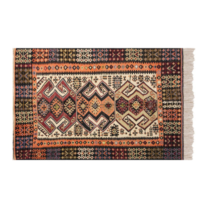 Vintage Turkish Rug, 4 x 6.7 ft, 122 x 202 cm