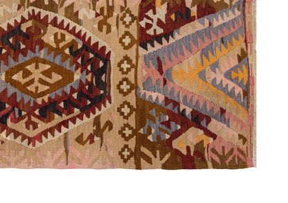 Vintage Turkish Rug, 5.1 x 2.3 ft, 157 x 71 cm