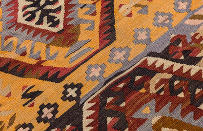 Vintage Turkish Rug, 5.1 x 2.3 ft, 157 x 71 cm