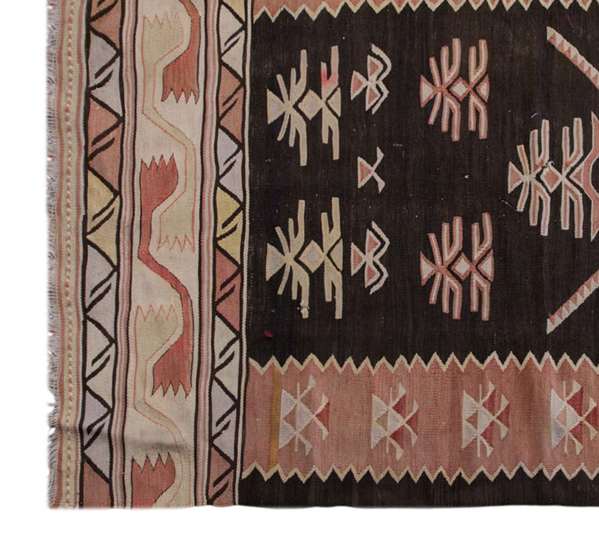 Vintage Turkish Rug, 5.1 x 3.4 ft Rug, 157 x 104 cm
