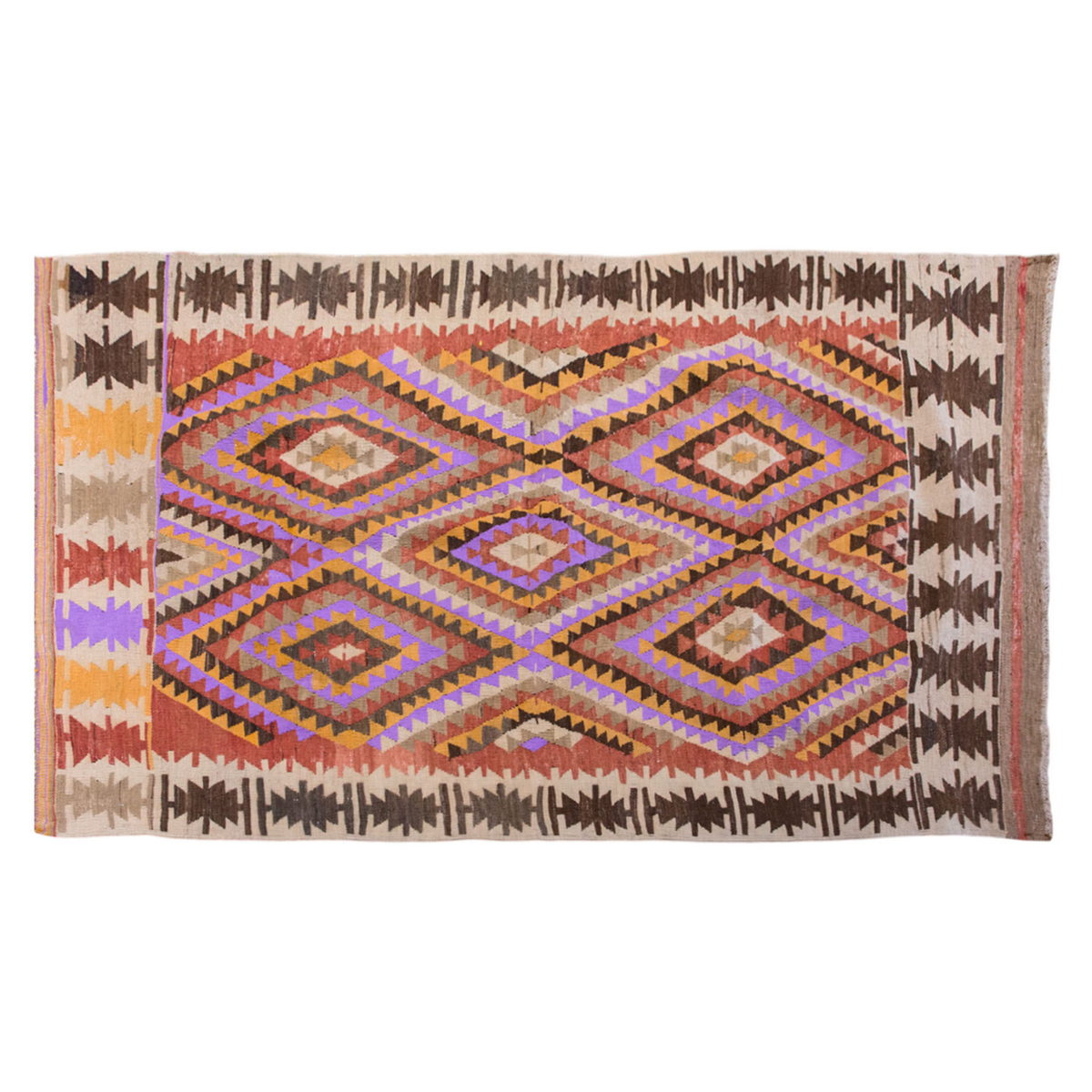 Vintage Turkish Rug, 5.1 x 3.7 ft, 155 x 110 cm