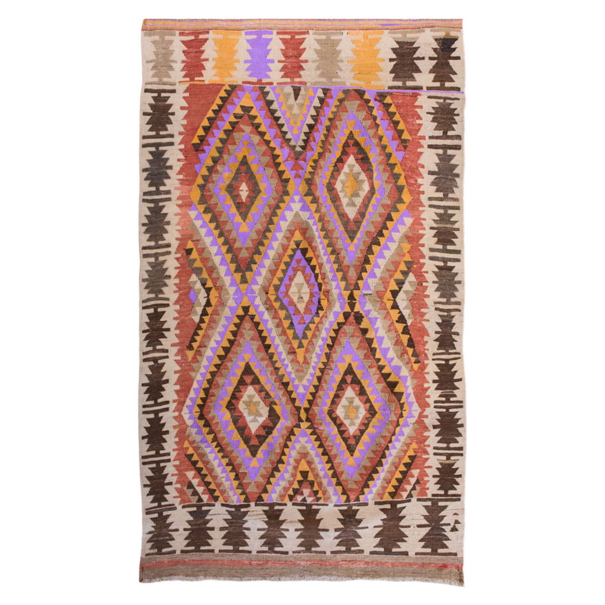 Vintage Turkish Rug, 5.1 x 3.7 ft, 155 x 110 cm