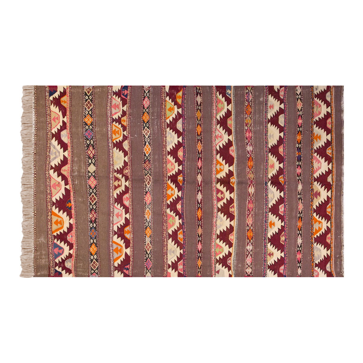Vintage Turkish Rug, 5.1 x 7.10 ft Rug, 157 x 241 cm