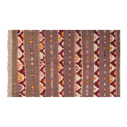 Vintage Turkish Rug, 5.1 x 7.10 ft Rug, 157 x 241 cm