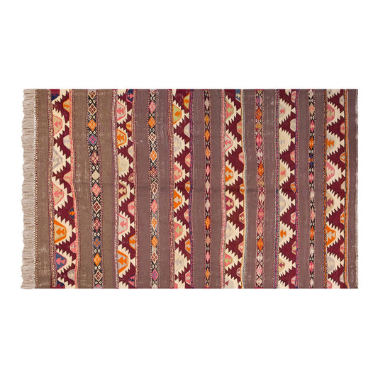 Vintage Turkish Rug, 5.1 x 7.10 ft Rug, 157 x 241 cm