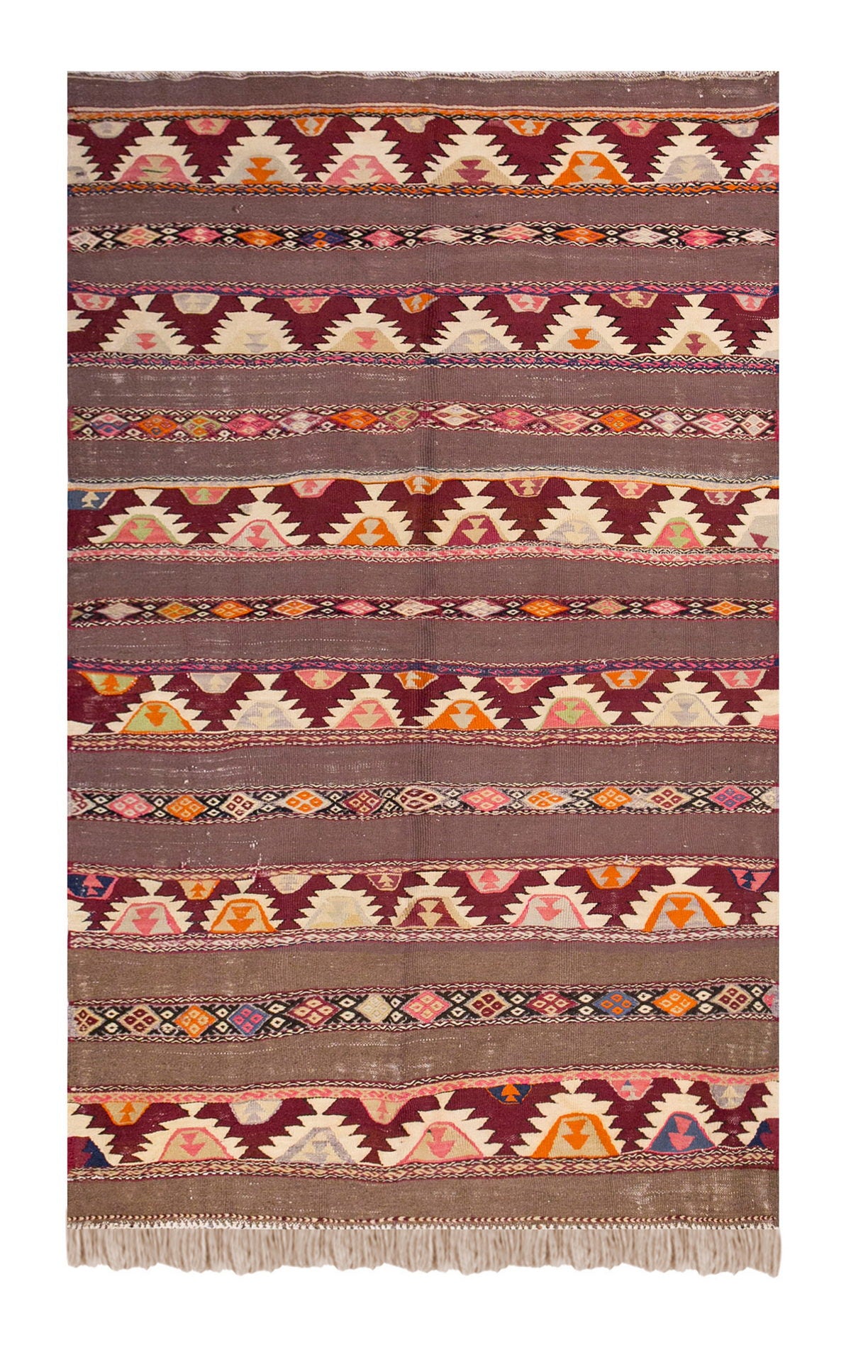 Vintage Turkish Rug, 5.1 x 7.10 ft Rug, 157 x 241 cm