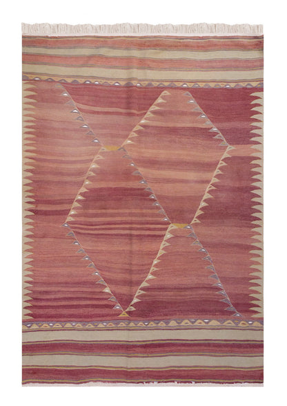 Vintage Turkish Rug, 5.1 x 7.4 ft, 156 x 226 cm