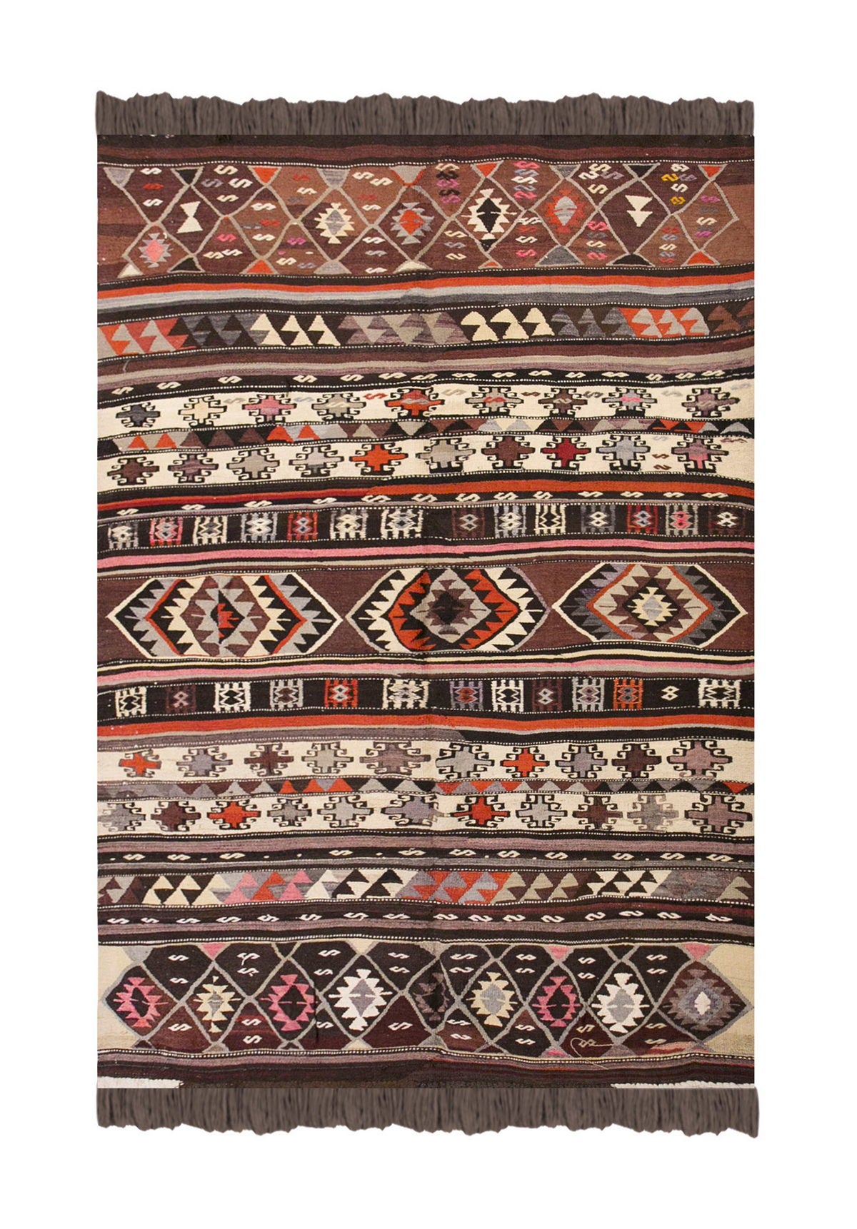 Vintage Turkish Rug, 5.1 x 7.4 ft Rug, 156 x 226 cm