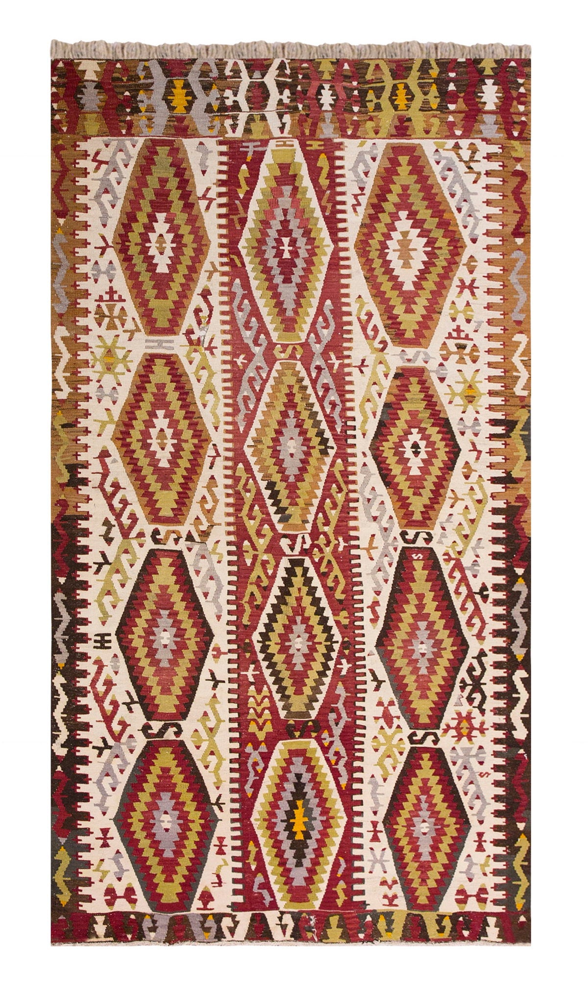 Vintage Turkish Rug, 5.1 x 8.11 ft, Vintage Rug, 156 x 272 cm