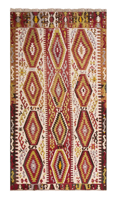 Vintage Turkish Rug, 5.1 x 8.11 ft, Vintage Rug, 156 x 272 cm