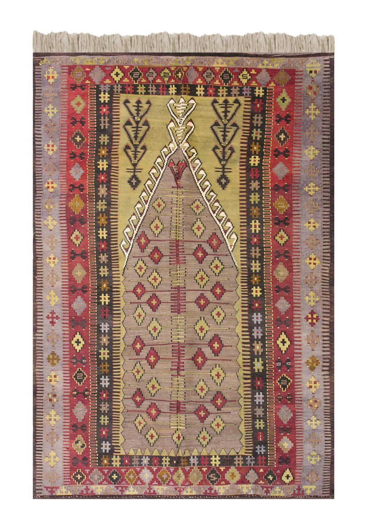 Vintage Turkish Rug, 5.1 x 8.3 ft Rug,, 156 x 252 cm