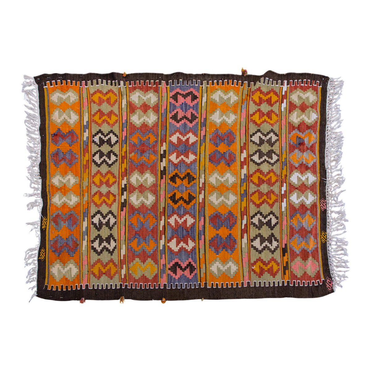 Vintage Turkish Rug, 5.10 x 3.3 ft Rug, 180 x 101 cm