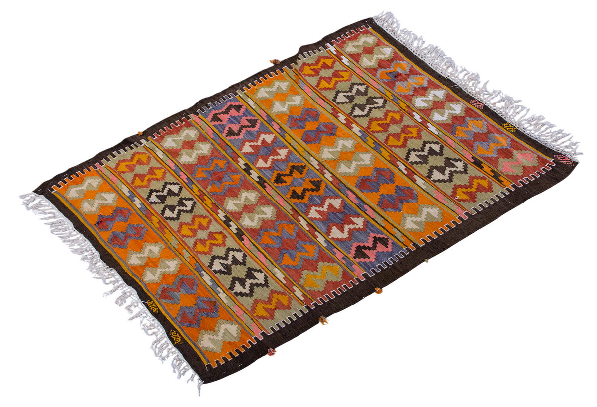 Vintage Turkish Rug, 5.10 x 3.3 ft Rug, 180 x 101 cm