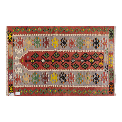 Vintage Turkish Rug, 5.11 x 3.6 ft Rug, 182 x 108 cm