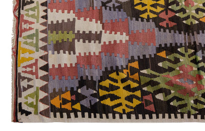 Vintage Turkish Rug, 5.2 x 2.5 ft Rug, 160 x 75 cm